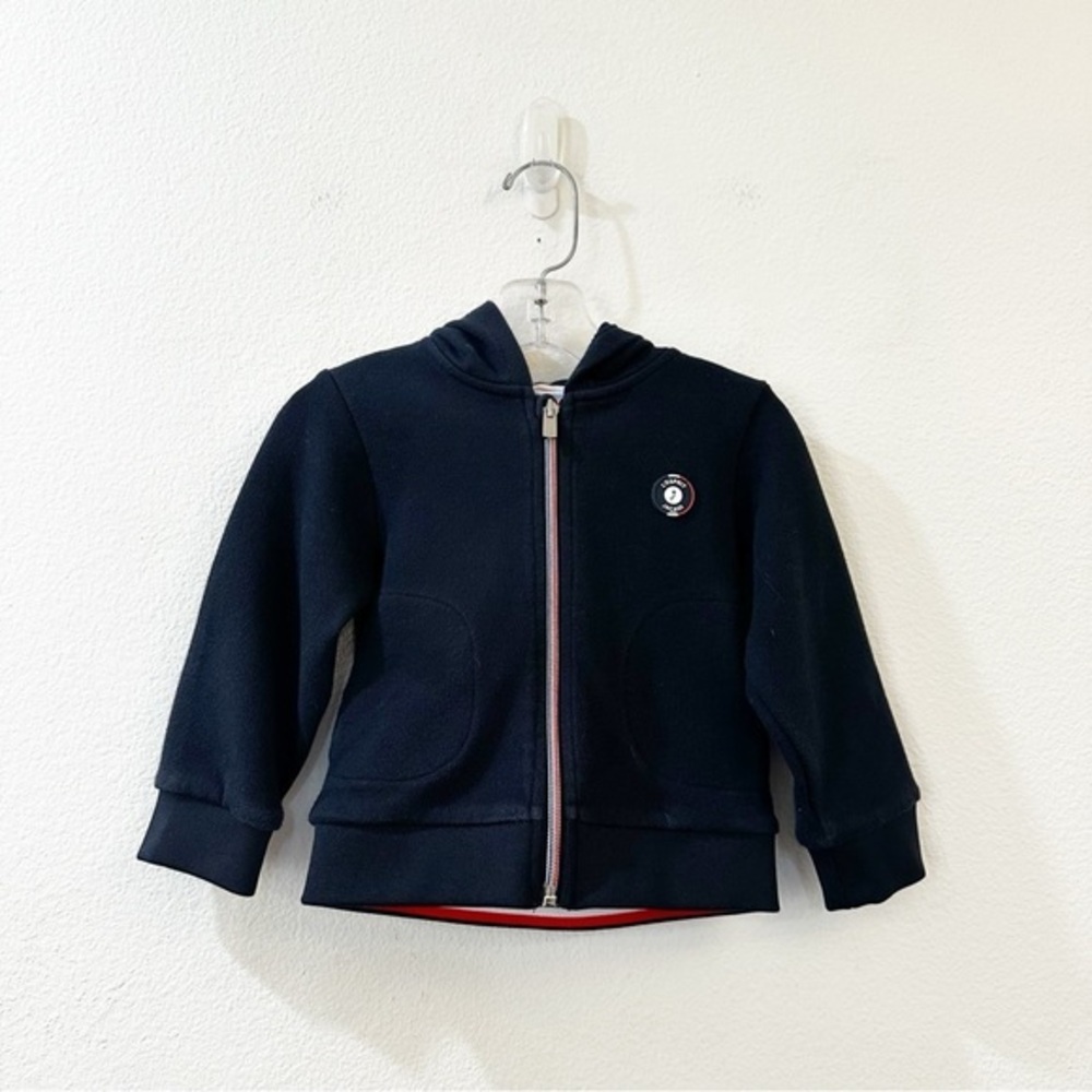 Jacadi Baby Zip Up‎ Sweatshirt Hoodie in Marine size 24M